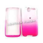 Pink And White Two Tones Phone Cover Faceplate Hard Case For HTC 