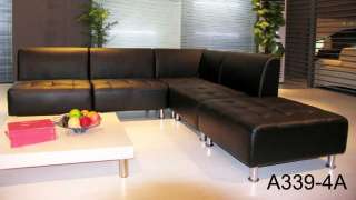 5PC MODERN EURO DESIGN LEATHER SECTIONAL SOFA S339  
