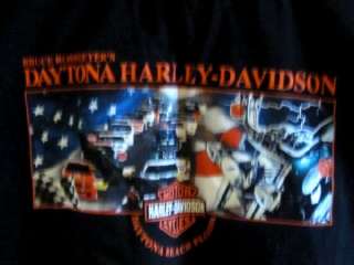   DAVIDSON Black Sleeveless T Shirt Tee Daytona Beach Florida  