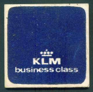 KLM AIRLINES CERAMIC TILE COASTER BUSINESS CLASS  