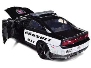 2011 DODGE CHARGER PURSUIT POLICE 124 DIECAST CAR MODEL BY MOTORMAX 