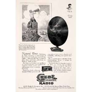 1927 Ad Grebe Synchrophase Radio Speaker Gaul Tornrose Megaphone Roman 