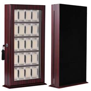 Deluxe 20 Watch Organizer Stand Jewelry Display Case  