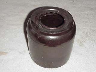 Vintage early crock salt glazed canning jar  