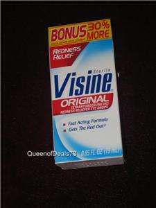 VISINE Redness Relief Eye Drops Original .65oz NEW 074300004723 