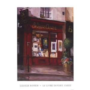  Le Livre Ouvert, Paris by George Botich 12x16 Kitchen 