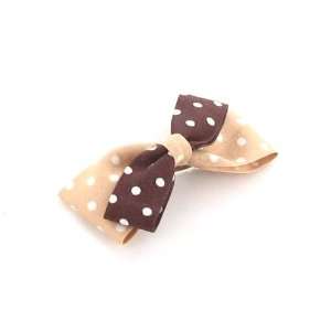   Light Brown / Toddler/Girl/Teenager Bow Shaped Double Colour Hair Clip