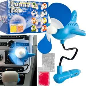  12 volt Auto Air Freshening Scent Fan   Airplane Shaped 