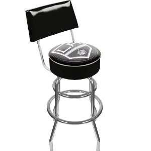 NHL Los Angeles Kings Padded Bar Stool with Back  Sports 