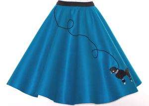 NEW Teal 50s POODLE SKIRT Plus 3X/4X Size 22/24 26/28  