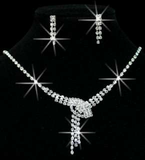 The Latest Craze Pretty Wedding/Bridal Czech Crystal Necklace Sets In 