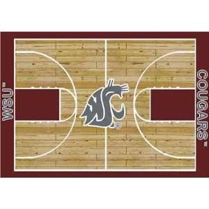  NCAA Home Court Rug   Washington State Cougars