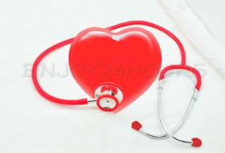 Red D ouble Dual Head Stethoscope Clinical Chrome Plated ULTRA 