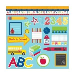  Paper Company Back To School Die Cut Cardstock Stickers 12 