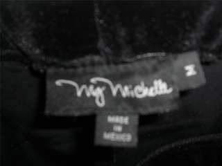   Medium Ladies Velvet Skirt, My Michelle, Long Black Size 4 ? Womens M