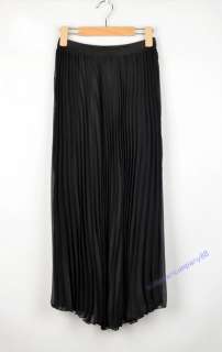   Styles Women Chiffon Pleated Elastic Waistband Long Skirt DR29  