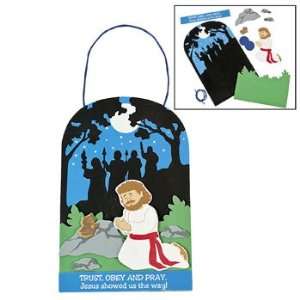 Jesus Praying In The Garden Sign Craft Kit   Craft Kits & Projects 