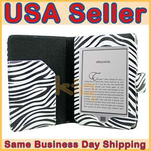   Leather Pouch Case Cover for  Kindle Touch 6 + Screen Protector