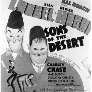   Desert Poster 20x20 Stan Laurel Oliver Hardy Mae Busch