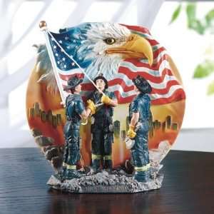  Decorative 9/11 Firemen Plate