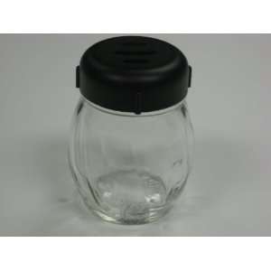  Cheese Shaker 6 Oz Glass Shaker with Slotted Plastic Lid 