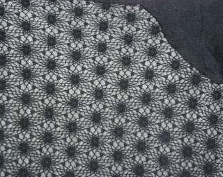 Black Halloween Spider Web Cotton Lace Sold by the Yard  