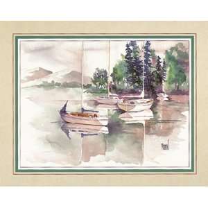 Sailboats Among Pine Trees by Terry Madden 20x16 Kitchen 