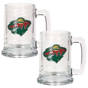  Minnesota Wild Set of 2 Beer Mugs