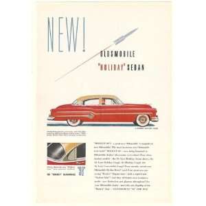  1951 Oldsmobile Holiday Rocket 98 Sedan Print Ad (18302 
