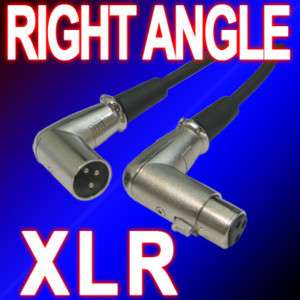25 ft Right Angle 10 90 degree XLR mic microphone cords  