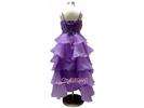 Purple Rosette Pageant Wedding Flower Girls Dress Long Gown Size 3 12 