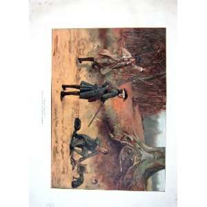  1895 Poacher Caught Men Guns Goodwin Kilburne