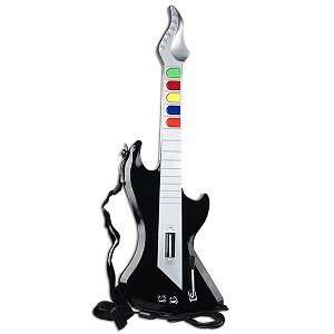  Guitar Mania II Playstation2 Guitar Hero Guitar (Black 