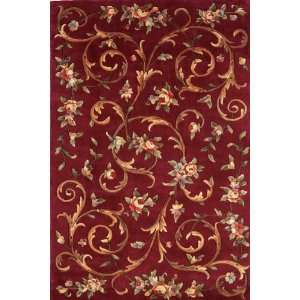  Contemporary Floral design Transitional Rug 7.90.