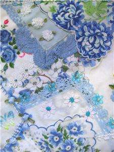 Mini Hankie Lace Cameo Shabby Cottage Floral Art Quilt  