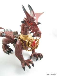 Mega Bloks Complete Red Dragon ~ Craigfire ~ With Red Crystal 