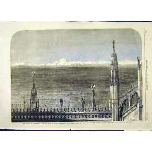  Lombardy Milan Cathedral Alps Monte Rosa Read 1859