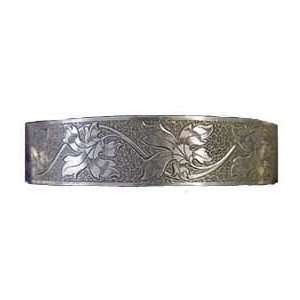    Victorian Style Sterling Silver Ivy Engraved Cuff Bracelet Jewelry
