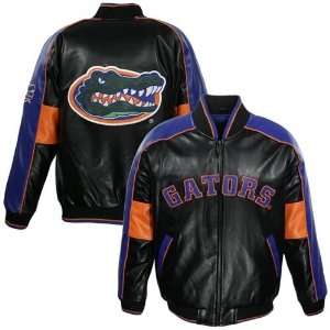   Florida Gators Black Youth Faux Leather Varsity Jacket Sports