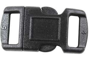 Our 11.1mm Side Release Buckles are made from Acetal, or Delrin as its 