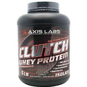  Axis Labs Clutch Whey Protein, Smooth Chocolate, 5 lbs 