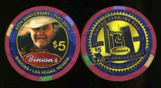 Binions 60th Anniversary Las Vegas Casino Chip  