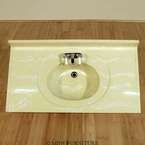 Ceramic Single Bowl Bathroom Vanity Sink   