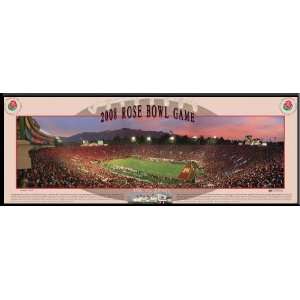  USC Trojans 2008 Rose Bowl Game Sunset Framed Poster 