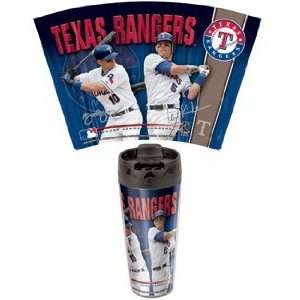  MLB Texas Rangers Travel Mug   Set of 2