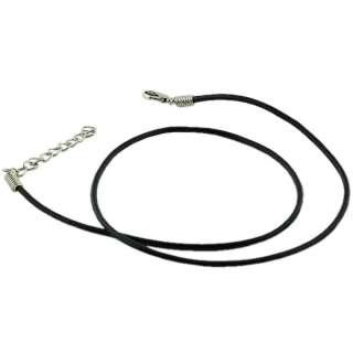 Black Real Leather Necklace Cord 2mm 18   