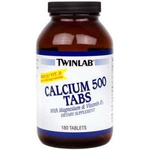  Twinlab Calcium 500 Tabs with Magnesium and Vitamin D 180 