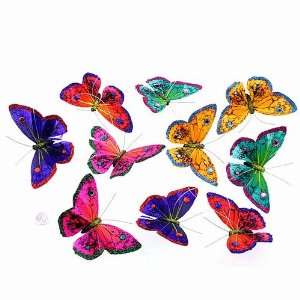  World Buyers Multi color Glitter Butterfly Garland 