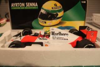 18 Minichamps Ayrton Senna McLaren MP4/5B 1990 World Champion Die 