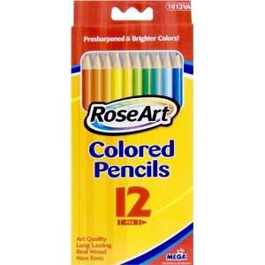  Rose Art Colored Pencils, Presharpened, Nontoxic, 12/BX 